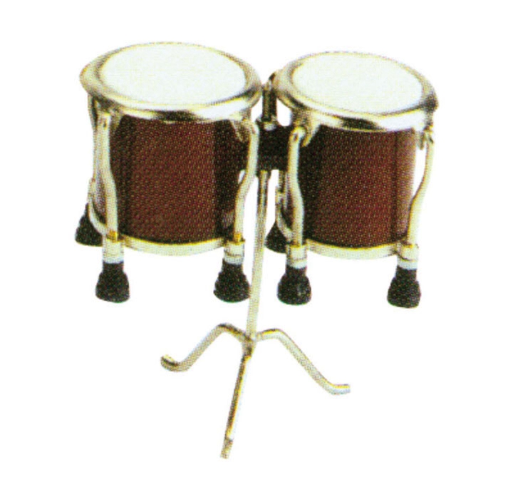 Miniature Bongo with legs Musical Instrument Replica Gift